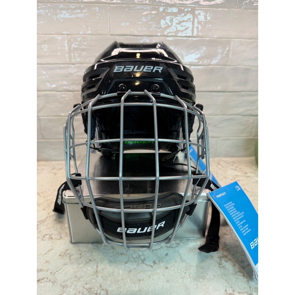 Bauer RE-AKT 85 Ice Hockey Helmet Combo with Cage Black Medium M Mens